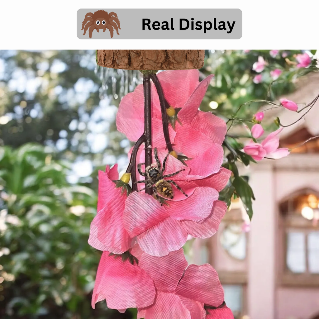 Hanging Flower Hide for Jumping Spiders