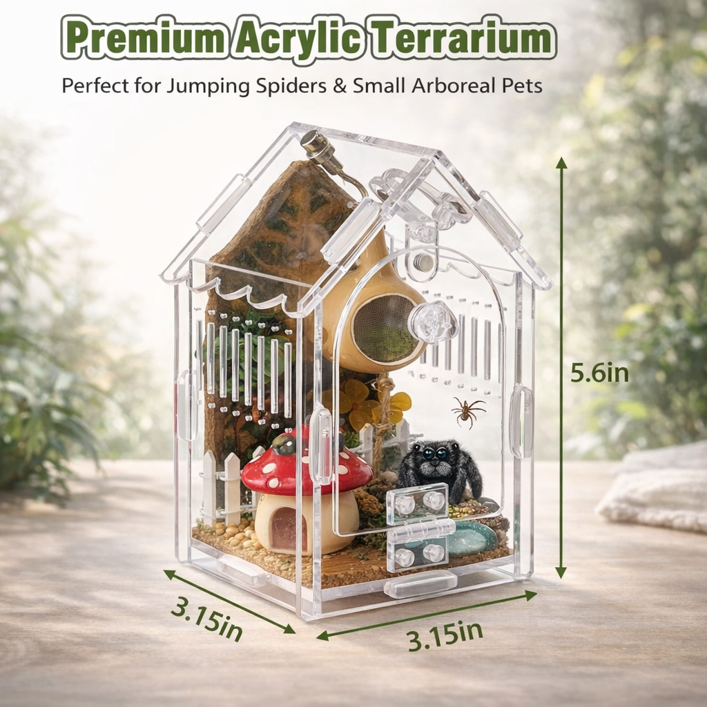 House Jumping Spider Enclosure