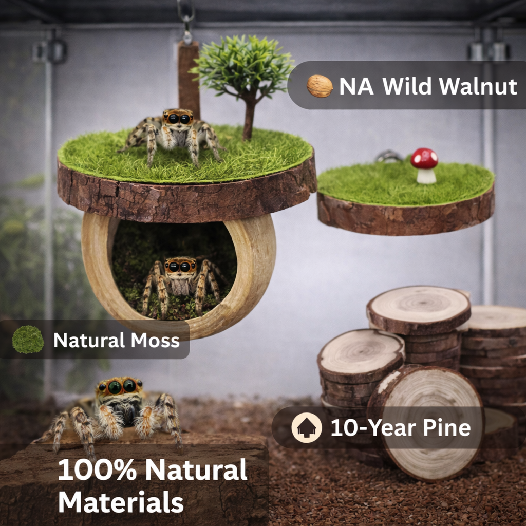Jumping Spider Feeding&Hideout